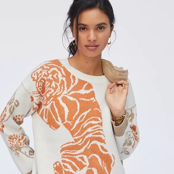 Anthropologie Pilcro Tiger Sweater - XL- NWT-Sold Out - Picture 7 of 10
